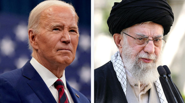 עלי חמינאי, ג'ו ביידן (צילום: רויטרס)