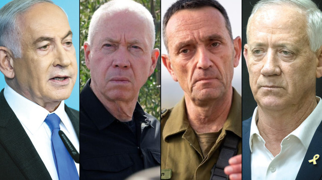 בני גנץ, הרצי הלוי, יואב גלנט, בנימין נתניהו (צילום: דובר צה"ל,אריאל חרמוני, משרד הביטחון,יונתן זינדל, פלאש 90,חיים גולדברג פלאש 90)