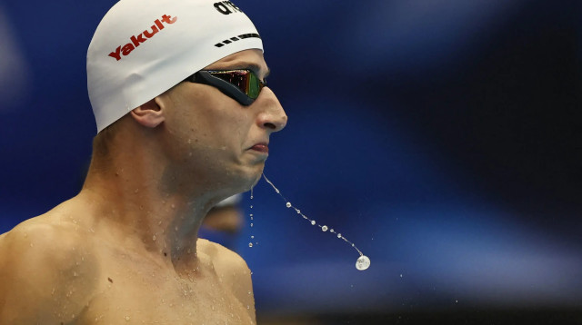 מירון חרותי שחיין ישראלי (צילום: רויטרס)