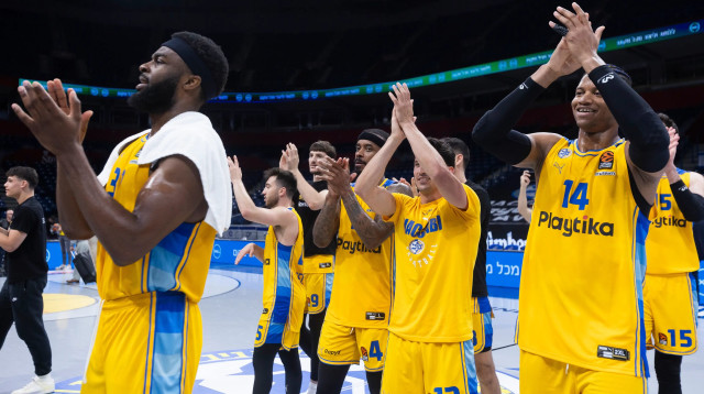 שחקני מכבי תל אביב (צילום: אימג'בנק  GettyImages, Nikola Krstic/MB Media)