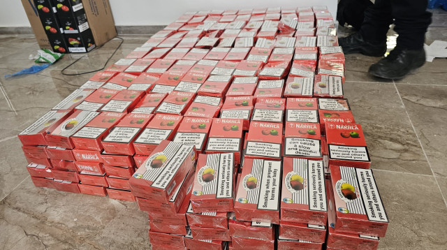 טבק שנלכד על ידי המשטרה (צילום: דוברות המשטרה)