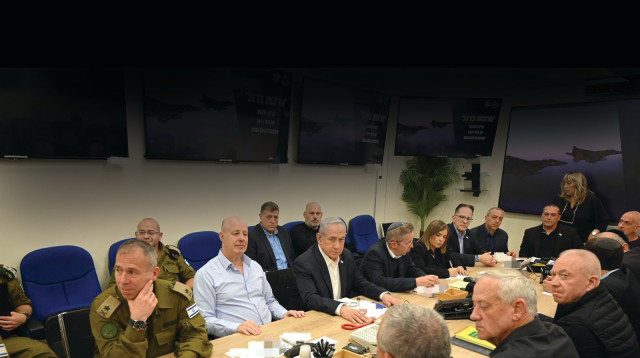 קבינט המלחמה אפריל 2024 (צילום: אריאל חרמוני משרד הביטחון)