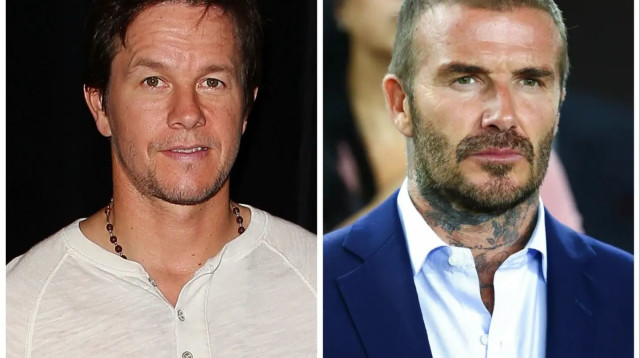 דייויד בקהאם, מארק וולברג (צילום: GettyImages)