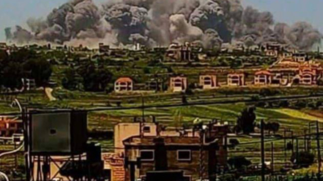 תקיפת צה"ל בלבנון (צילום: רשתות ערביות)