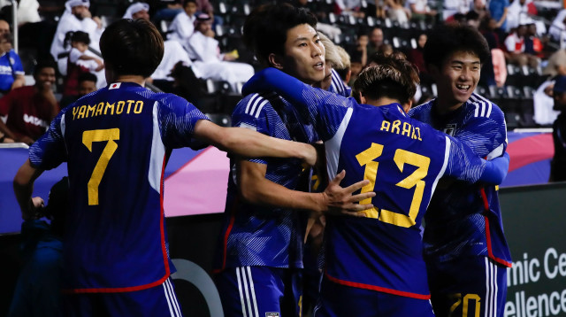 שחקני נבחרת יפן עד גיל 23 באליפות אסיה 2024 (צילום: GettyImages, Zhizhao Wu)