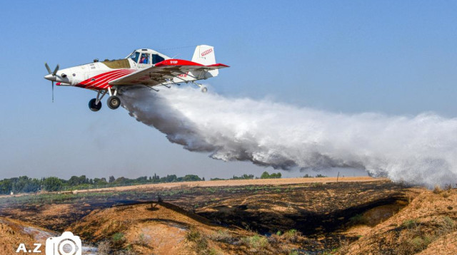 מטוס כיבוי אש של חברת "כים-ניר" (צילום:  חברת "כים-ניר")