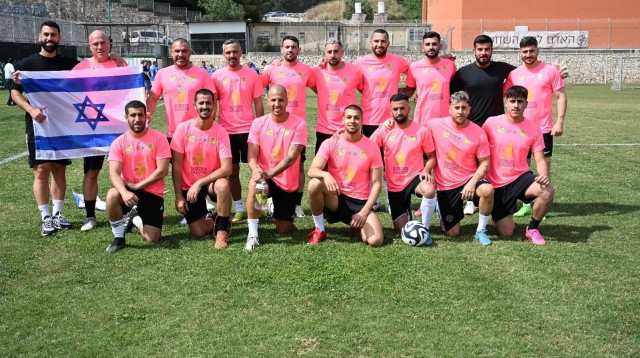 כוכבי הכדורגל למען הנופלים (צילום: מתנ"ס יקנעם)