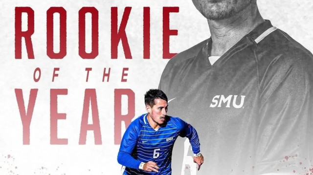 ניב ברקוביץ, רוקי השנה של מכללת SMU (צילום: אתר רשמי, מכללת SMU)