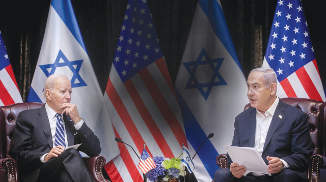 בנימין נתניהו עם ג'ו ביידן אשתקד (צילום: מרים אלסטר פלאש 90)