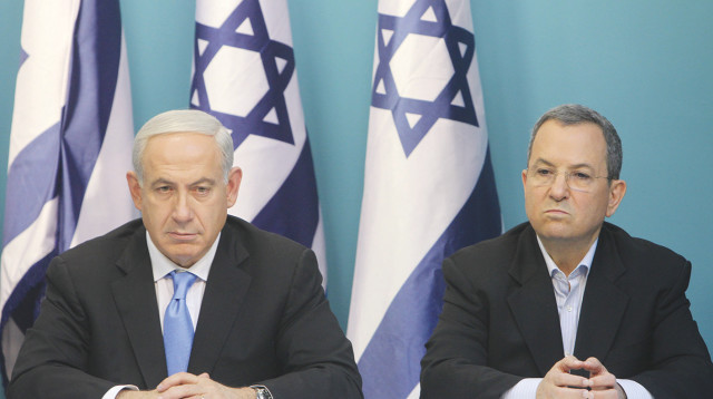 אהוד ברק ובנימין נתניהו ב-2012, צילום ארכיון  (צילום: מרים אלסטר פלאש 90)