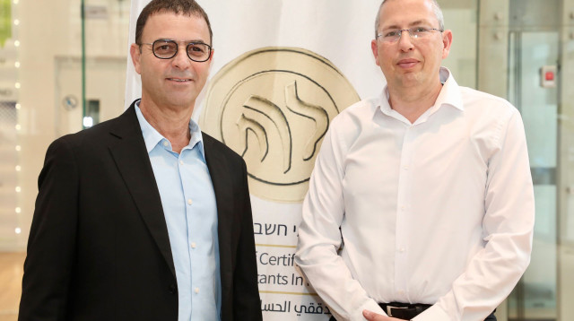 שי אהרונוביץ' (מימין) וחן שרייבר (צילום: ניב קנטור)