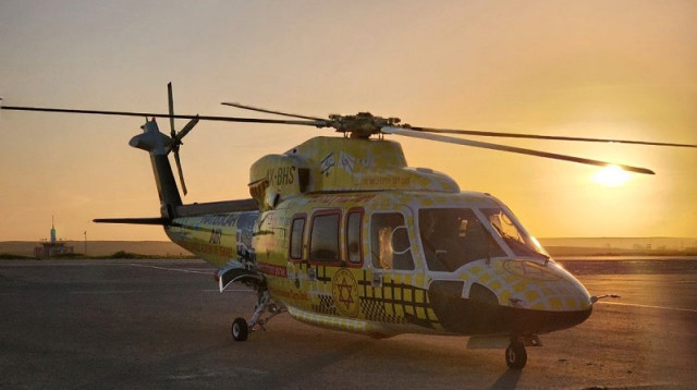 מסוק מד"א (צילום: דוברות מד"א)