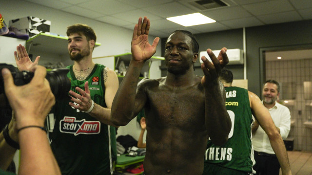 שחקן פנאתינייקוס קנדריק נאן (צילום: GettyImages, NICK PALEOLOGOS/SOOC/AFP)