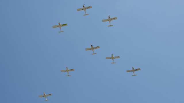 מטס ליום העצמאות (צילום: אבשלום ששוני)