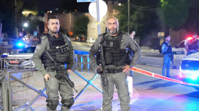 שוטרי מג"ב בירושלים (צילום: דוברות המשטרה)