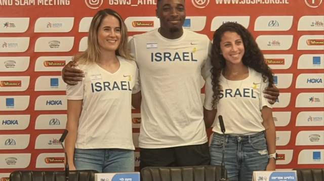 אדוה כהן, בלסינג אפריפה, נועה לוי לקראת גרנד סלאם ירושלים באתלטיקה (צילום: רוני כנפו)