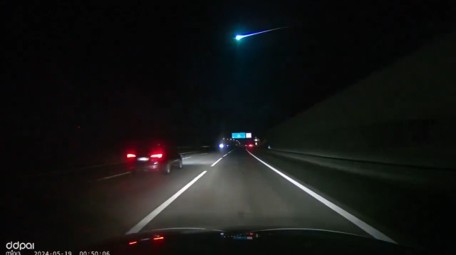 מטאור בשמי פורטוגל, תיעוד ברשתות (צילום: שימוש לפי סעיף 27א')