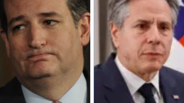 אנתוני בלינקן, טד קרוז (צילום: רויטרס,אוליבייה פיטוסי, פלאש 90)