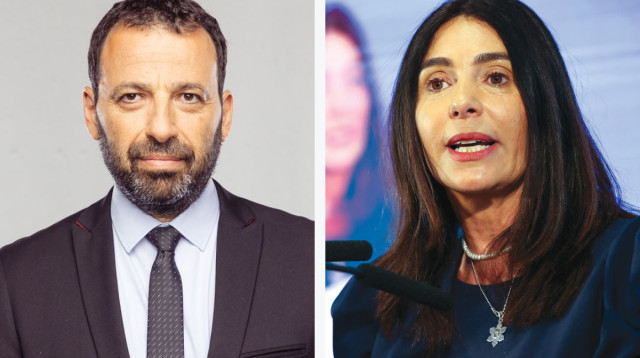 מירי רגב, רביב דרוקר (צילום: מיכה לובטון,יונתן שאול, פלאש 90)