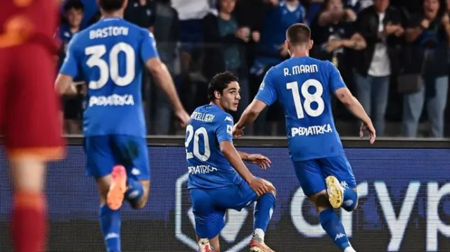 איזו דרמה. אמפולי חוגגת (צילום: GettyImages, Image Photo Agency)