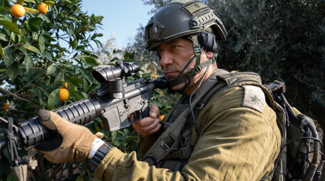 קצין במושב מרגליות מלחמת חרבות ברזל (צילום: מושב מרגליות)