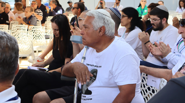 טקס מרגש של ה 7.10 בכפר המכביה (צילום: אופירה הלוי)