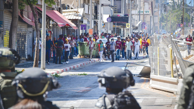 מהומות יוצאי אריתריאה בתל אביב  (צילום: אבשלום ששוני)