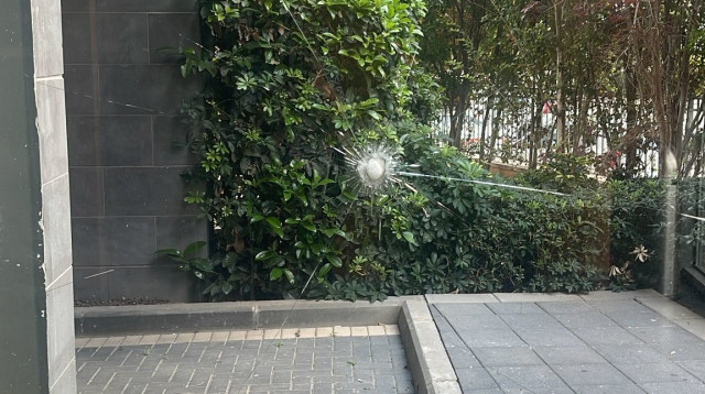 רימון הושלך לבניין המגורים בו מתגורר דודי אפל (צילום: ללא)