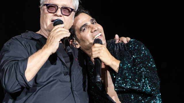 שלמה ארצי ואביב גפן (צילום: אלון לוין)