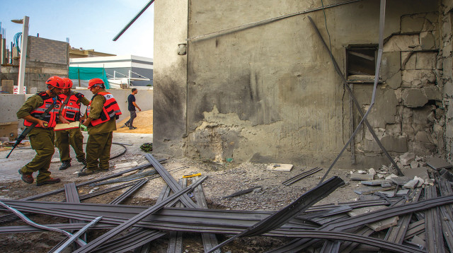 בית שנפגע בבאר שבע, אוקטובר 2023 (צילום: פלאש 90)