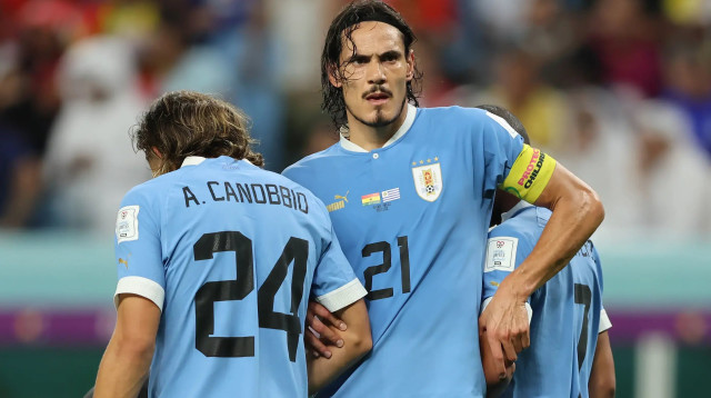 אדינסון קבאני, חלוץ נבחרת אורוגוואי (צילום: GettyImages, Youssef Loulidi)