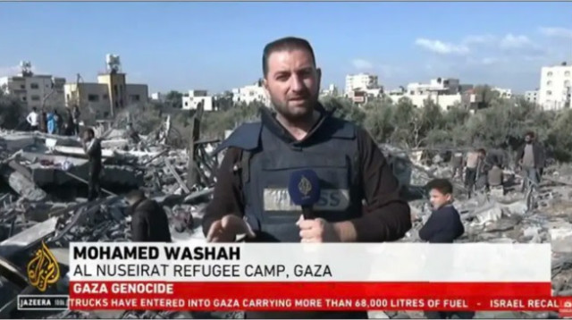 שידורי אל-ג'זירה (צילום: צילום מסך)