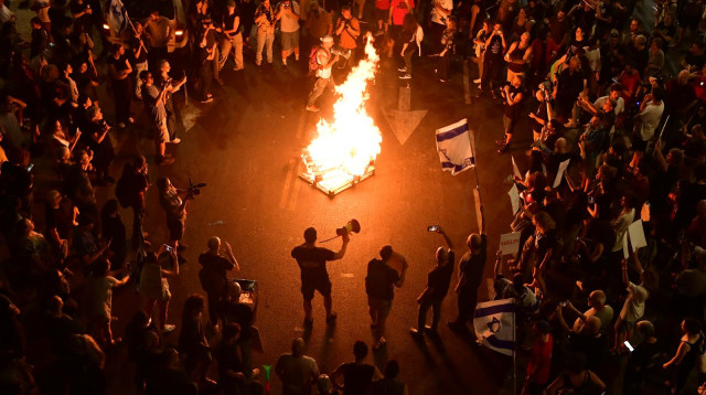 הפגנת משפחות חטופים  (צילום: אבשלום ששוני)