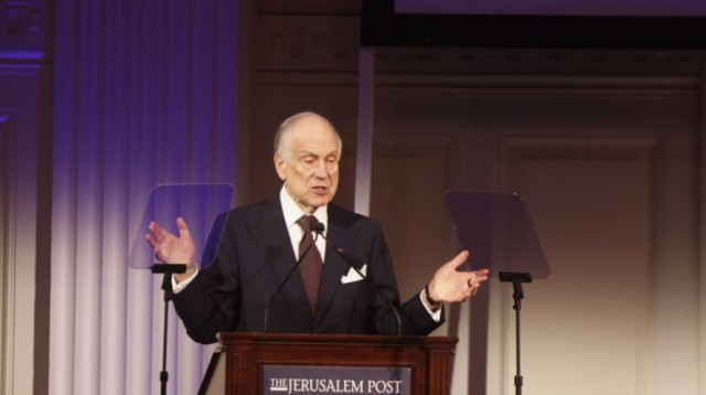 נשיא הקונגרס היהודי העולמי, רונלד ס. לאודר (צילום: צילום מסך ג'רוזלם פוסט)