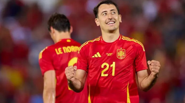 שלושער ראשון בספרד. מיקל אויארסבאל (צילום: אימג'בנק  GettyImages, Fran Santiago)