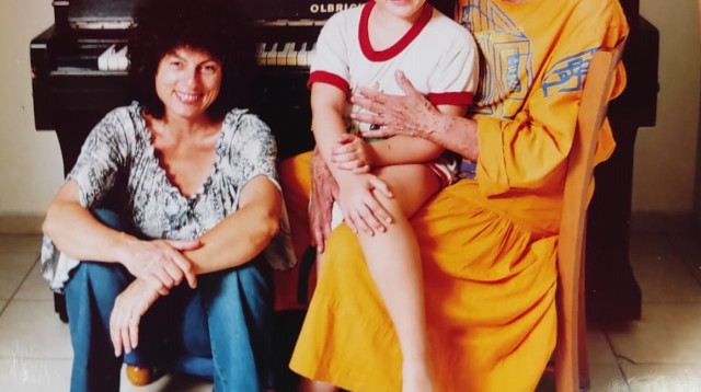 אורנה פורת עם בתה ליטל (צילום: אלבום פרטי)