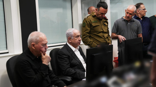 יואב גלנט, בנימין נתניהו, הרצי הלוי, רונן בר (צילום: תקשורת שב"כ)