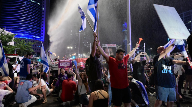 הפגנה להחזרת החטופים בתל אביב 8.6.24 (צילום: אבשלום ששוני)