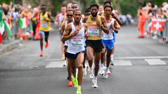 מארו טפרי בריצת חצי מרתון, אליפות אירופה באתלטיקה 2024 (צילום: GettyImages, Mattia Ozbot)