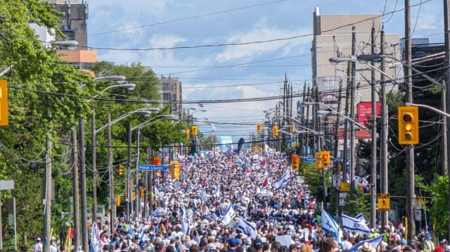 צעדה למען ישראל בקנדה (צילום: ג'וש ארונסון)