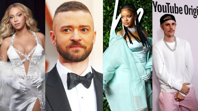 ג'סטין ביבר, ריהאנה, ג'סטין טימברלייק, ביונסה (צילום: רויטרס,reuters tv,באדיבות Parkwood Entertainment)