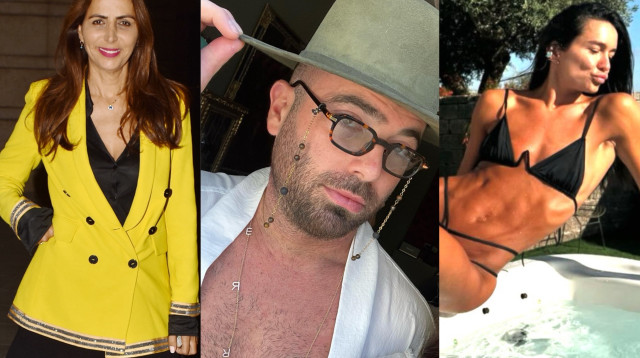 אדל בספלוב, עומר אדם , עינת שרוף (צילום: מאיר כהן,צילום מסך אינסטגרם)