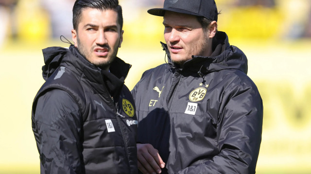 אדין טרזיץ' עם נורי שאהין, בורוסיה דורטמונד (צילום: GettyImages, Jürgen Fromme - firo sportphoto)