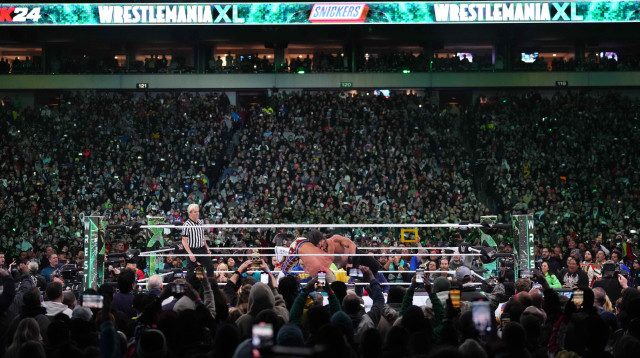 קרב ב-WWE. למצולמים אין קשר לכתבה (צילום: USA TODAY Sports via Reuters)