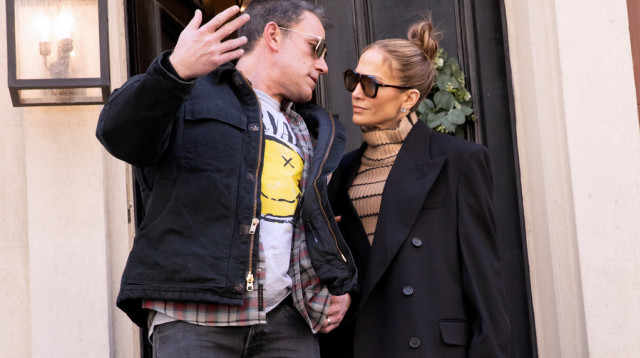 ג'ניפר לופז ובן אפלק בימים יפים יותר (צילום: רויטרס)