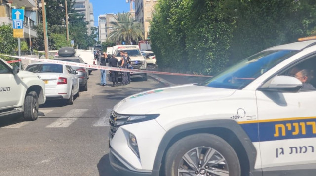 פיצוץ מטען ברמת גן (צילום: דוברות המשטרה)