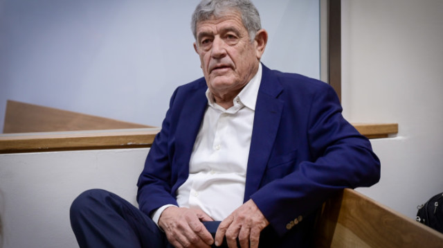 מיקי גנור בעדותו בתיק 3000 (צילום: אבשלום ששוני, פלאש 90)