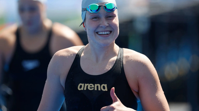 השחיינית הישראלית אנסטסיה גורבנקו (צילום: אתר רשמי, סימונה קסטרווילארי, איגוד השחייה)