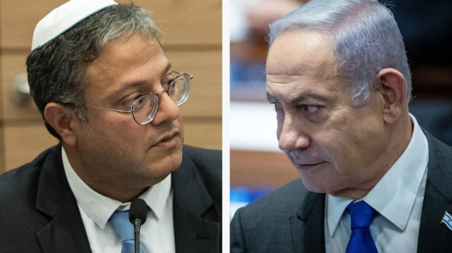 בנימין נתניהו, איתמר בן גביר (צילום: יונתן זינדל, פלאש 90)