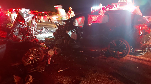 התאונה הקטלנית בערבה (צילום: קב"ט מועצה אזורית הערבה התיכונה)